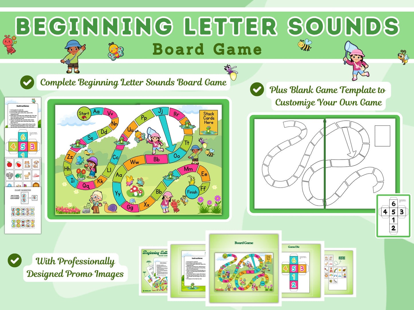 Ultimate Create Printable Board Games (FAST) Template Pack