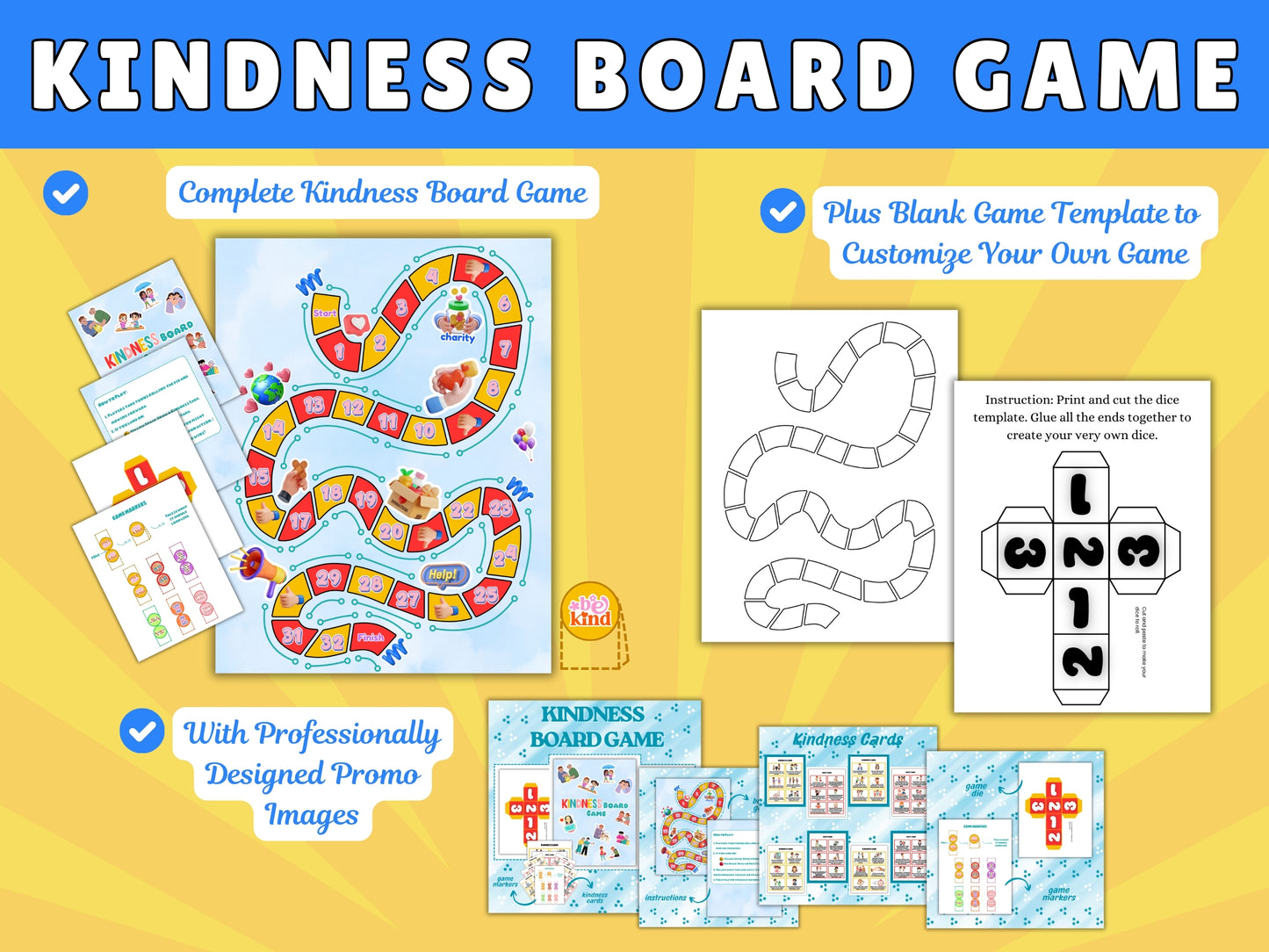 Ultimate Create Printable Board Games (FAST) Template Pack