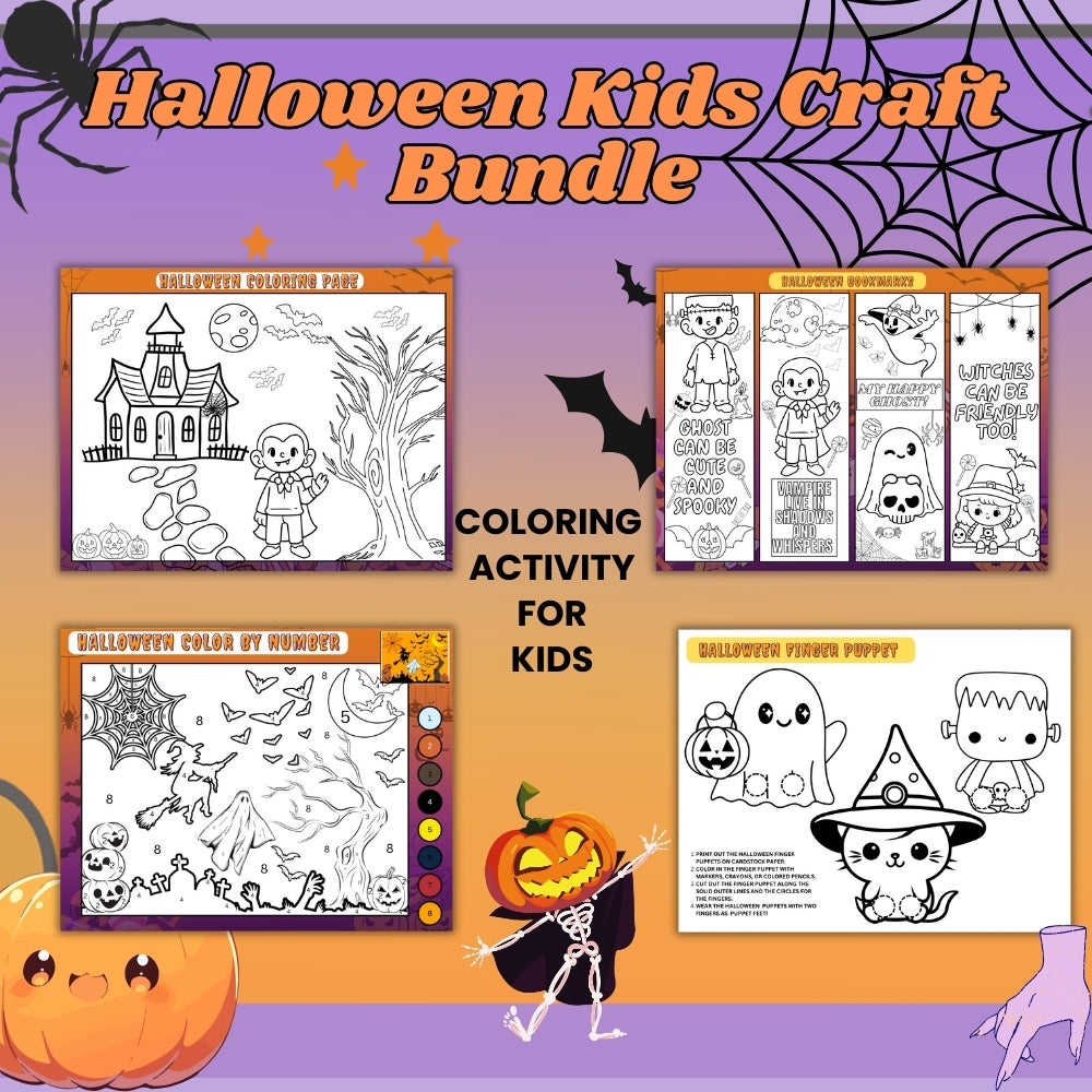 PLR Halloween Kid Craft Bundle