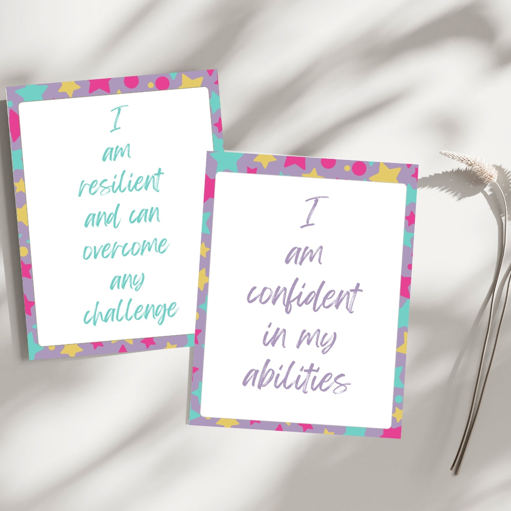 PLR Affirmation Card Bundle Stars Design