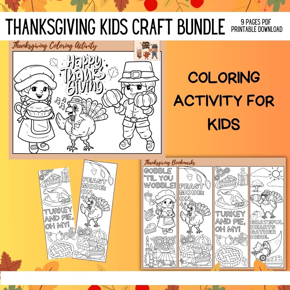 PLR Thanksgiving Kid Craft Bundle