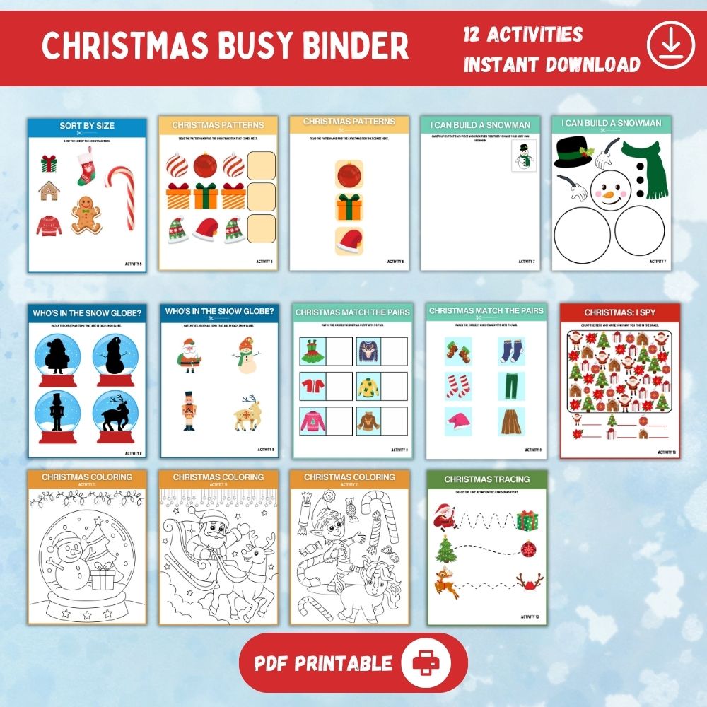 PLR Christmas Busy Binder
