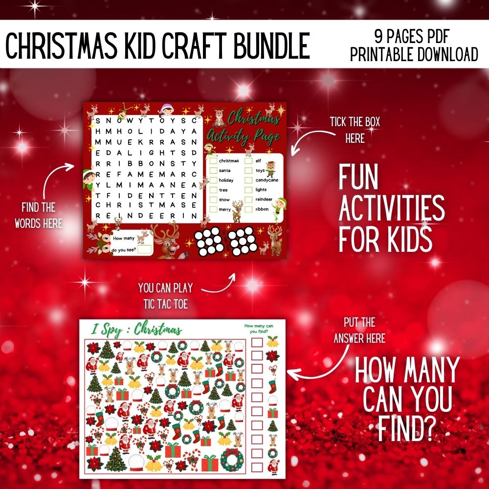 PLR Christmas Kid Craft Bundle