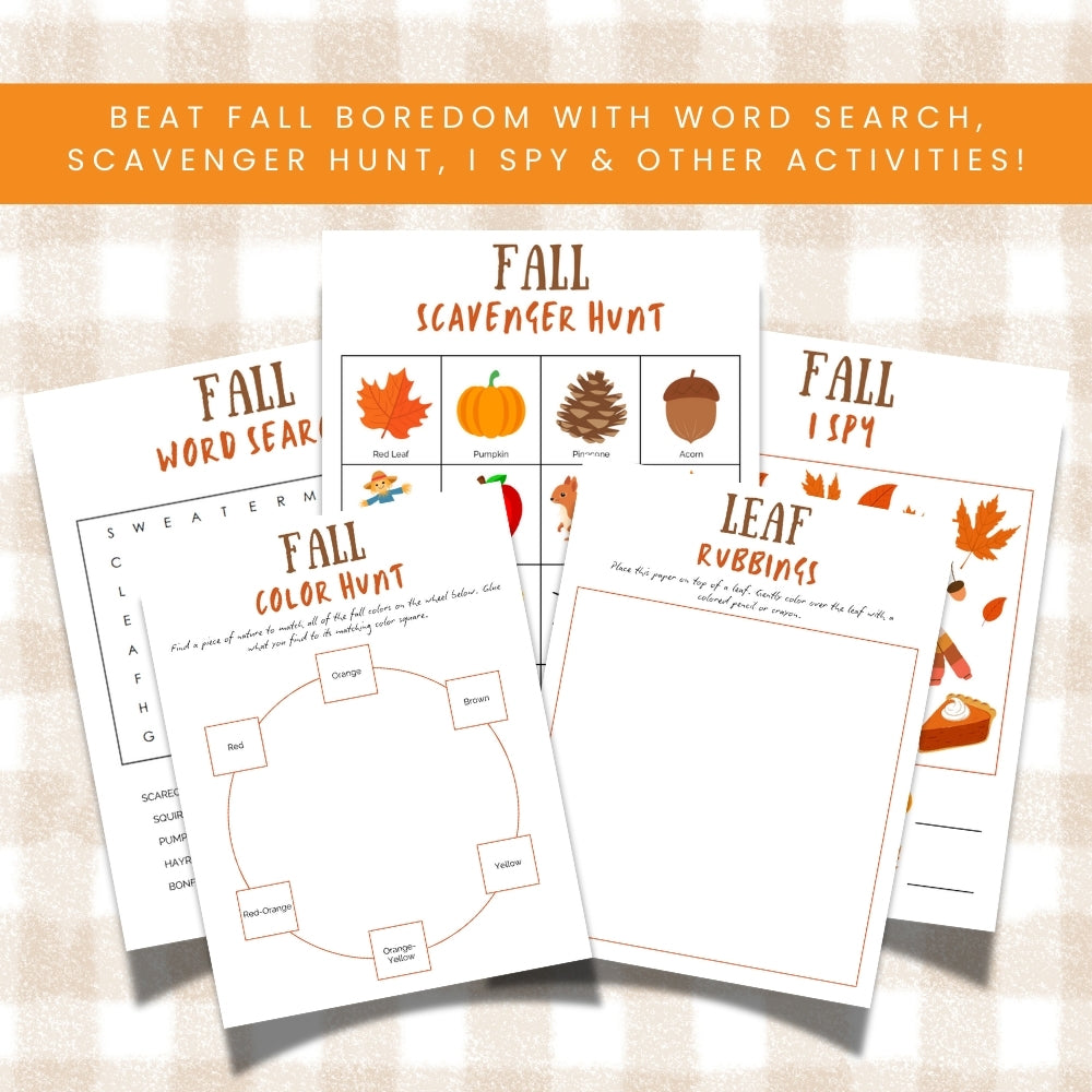 PLR Fall Boredom Buster Pack