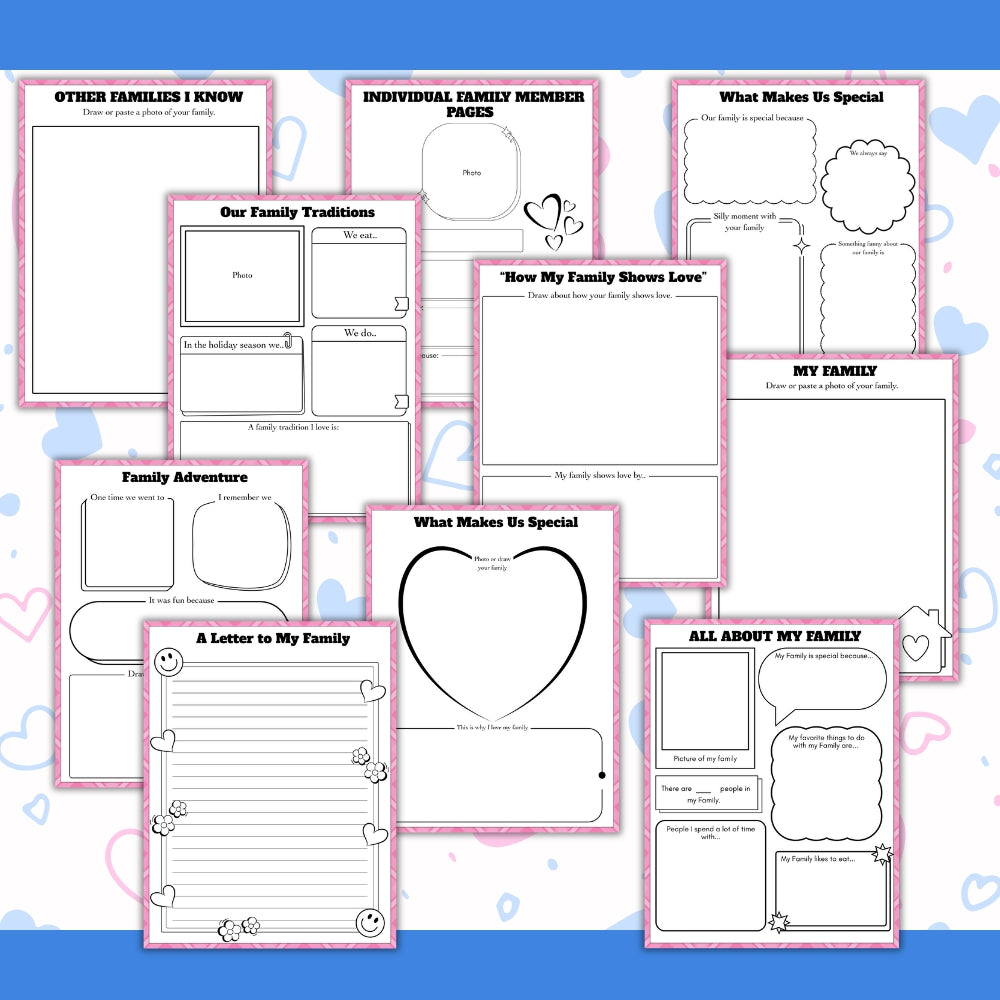 PLR Family Portrait Booklet