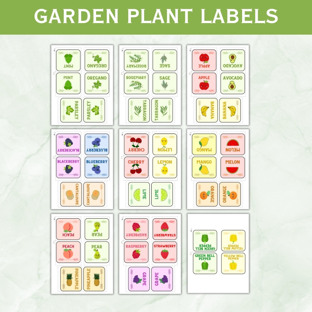 PLR Garden Plant Labels