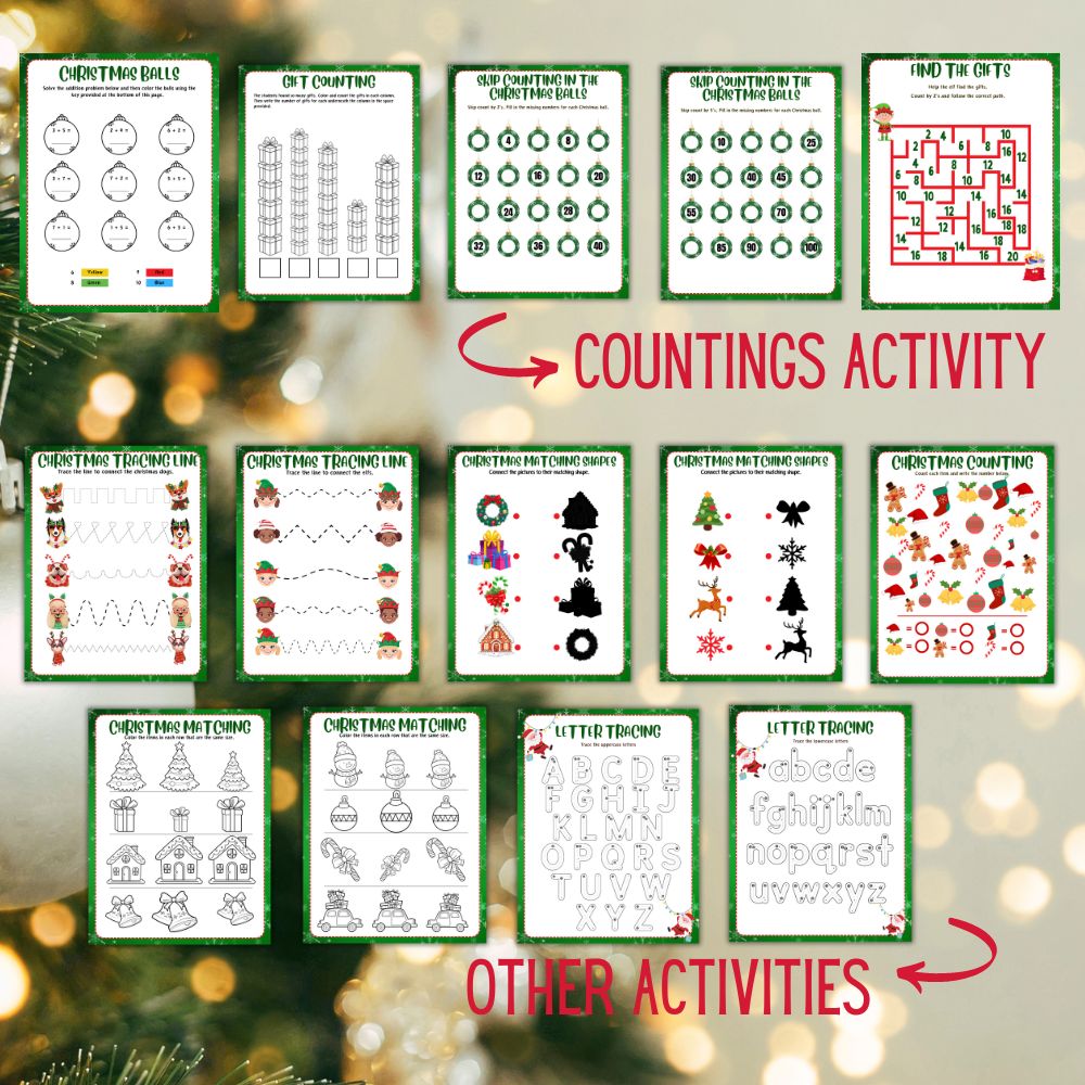 PLR Kids Christmas Activity Workbook