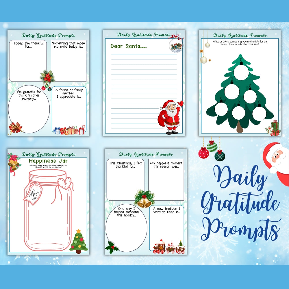 PLR Kids Christmas Gratitude Journal