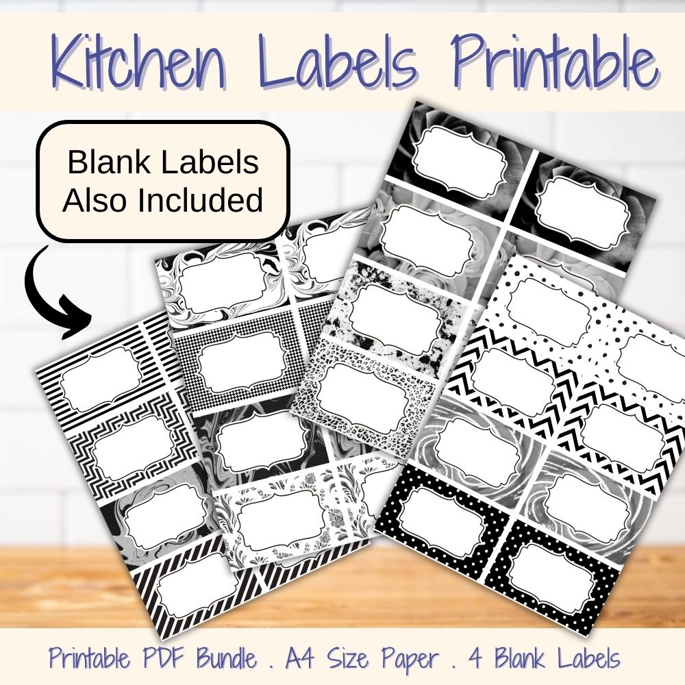 PLR Kitchen Labels