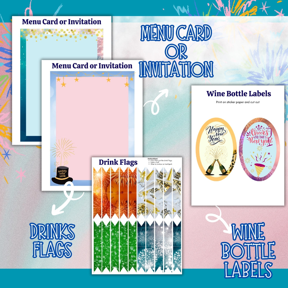 PLR New Year Party Printables