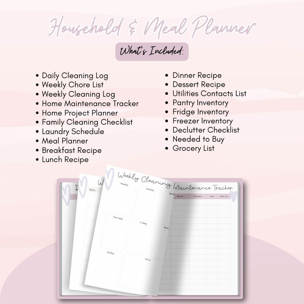 PLR Pink ADHD Planner