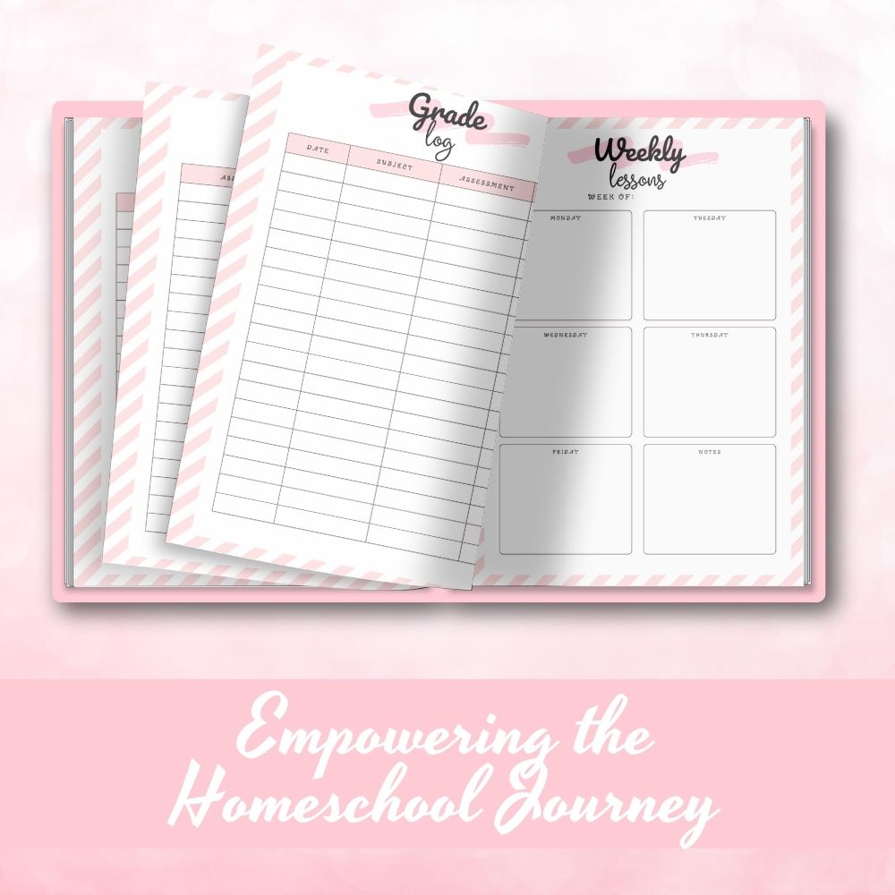 PLR Pink Homeschool Planner