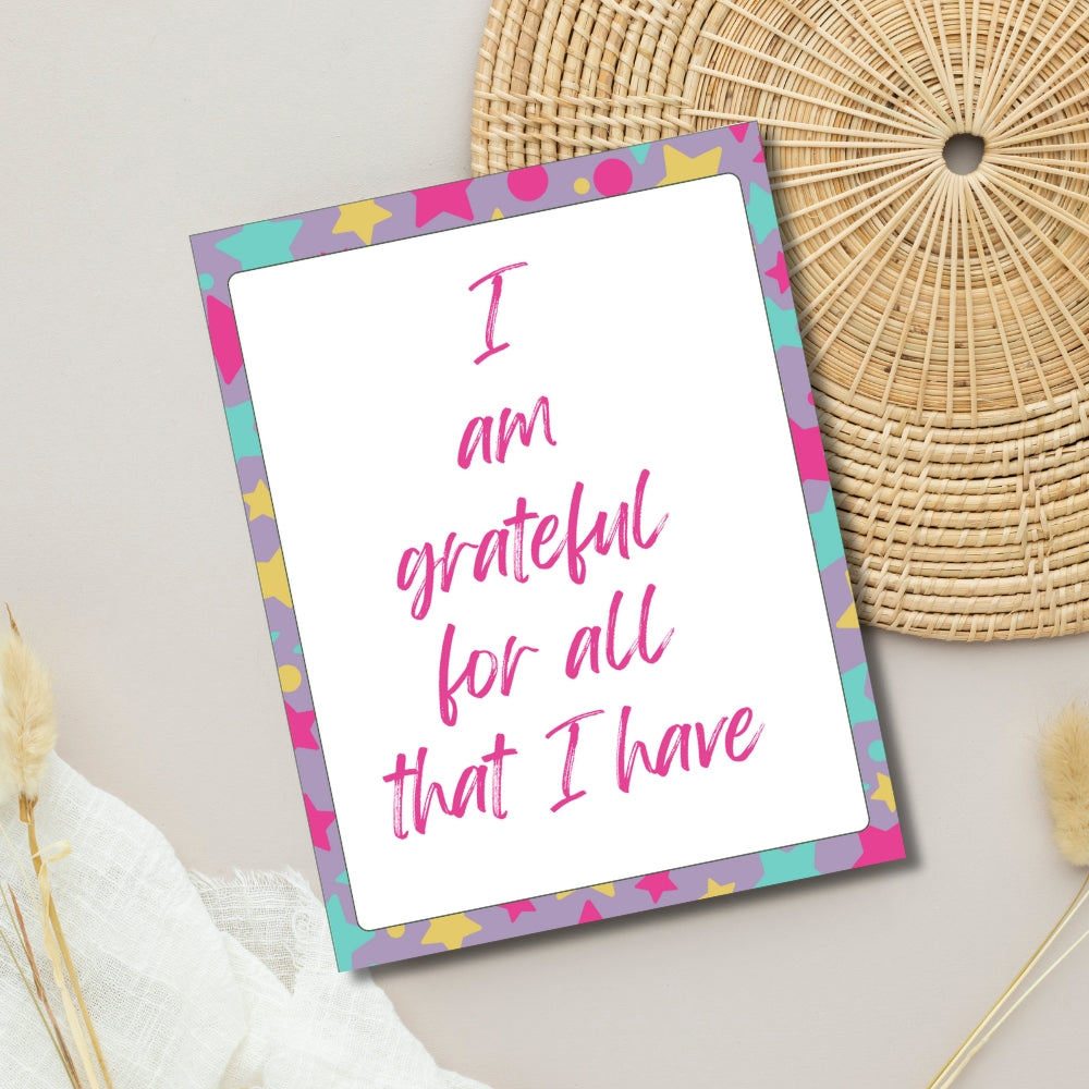 PLR Affirmation Card Bundle Stars Design