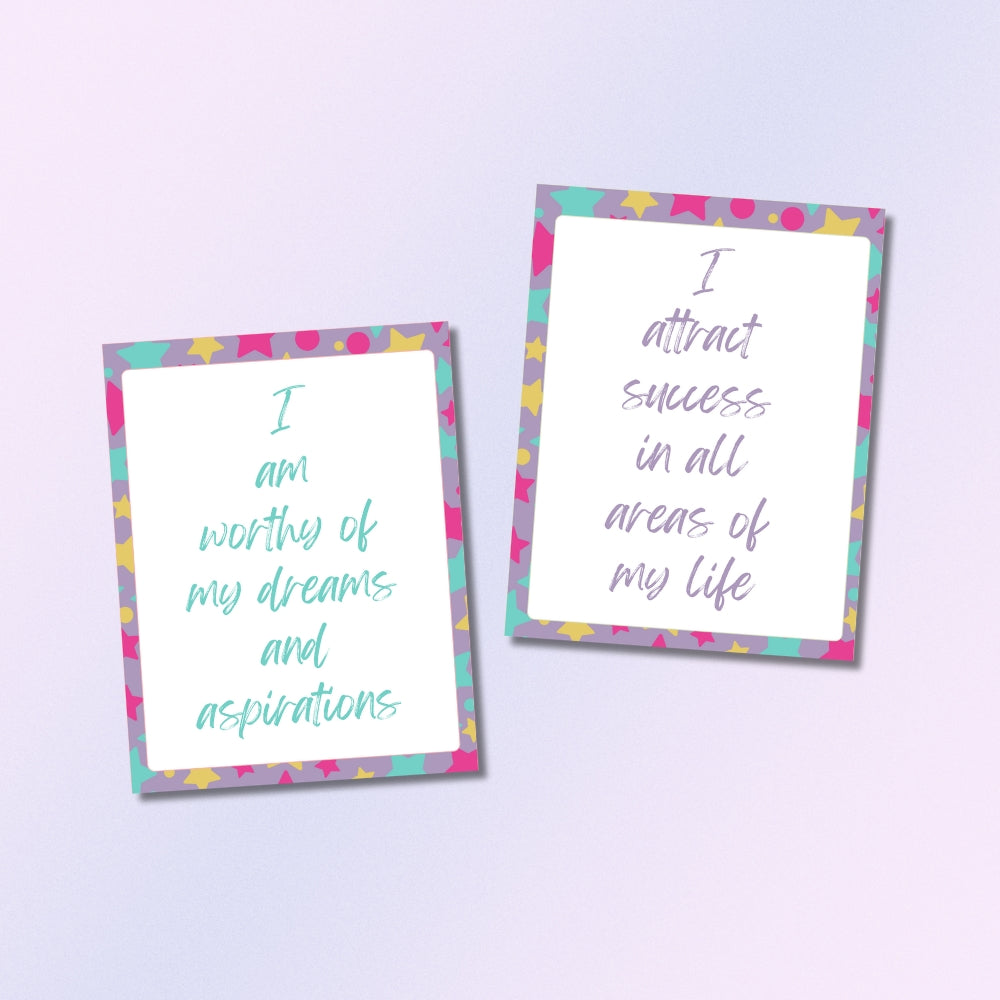 PLR Affirmation Card Bundle Stars Design