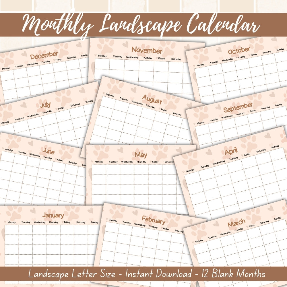 PLR Tan Dog Walker Planner