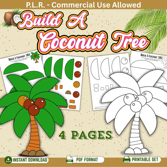 PLR Printable Build a Coconut Tree