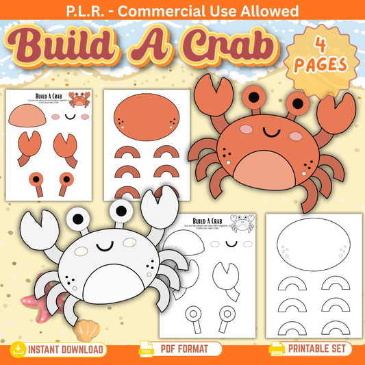 PLR Printable Build a Crab