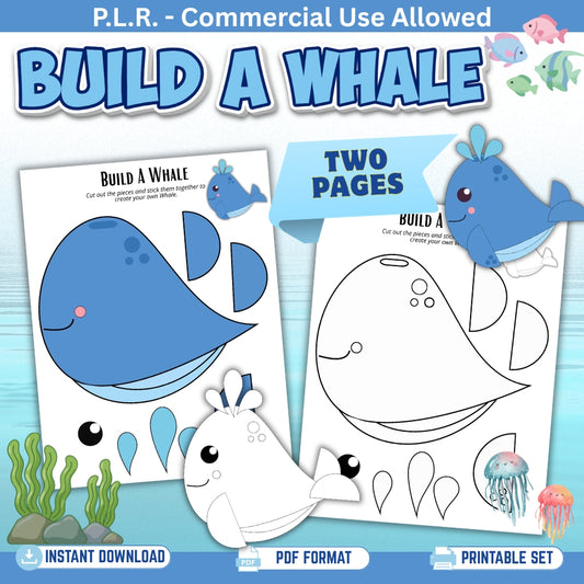 PLR Printable Build a Whale