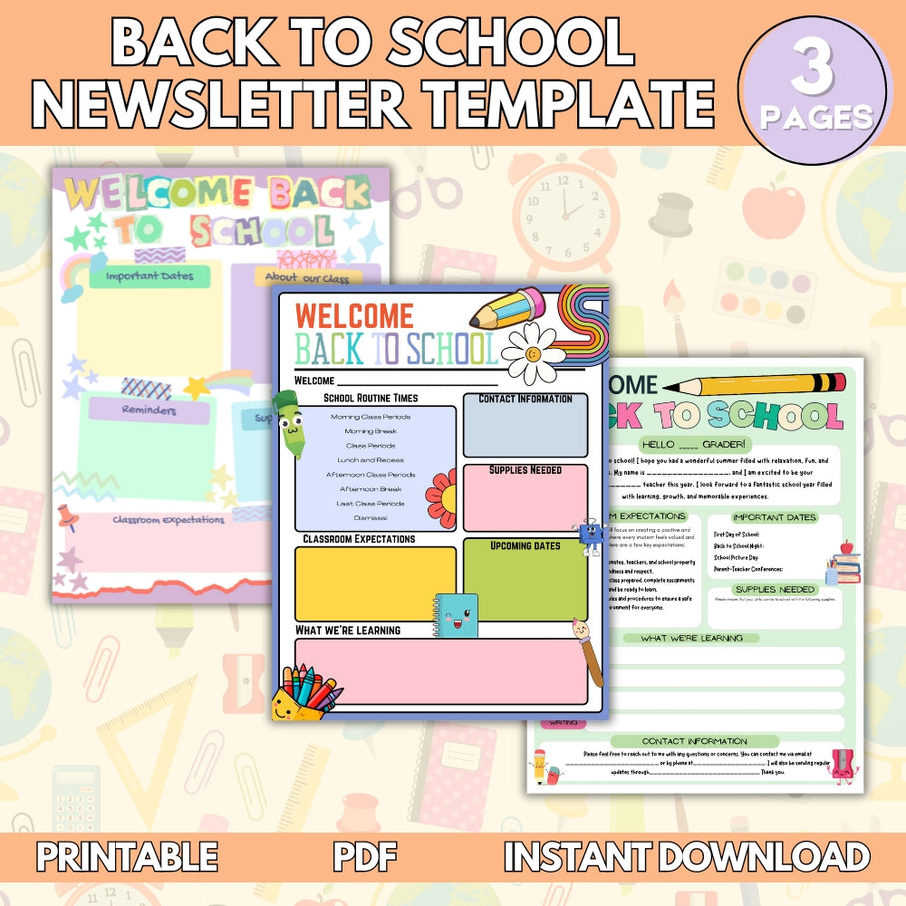 Ultimate Back to School Template Pack