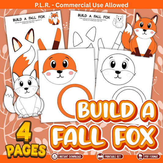 PLR Printable Build a Fall Fox