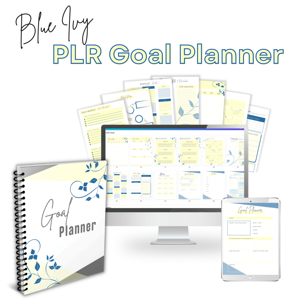 2024 Printable & Digital Planners  PLR Printables, Planners, Spreadsheets  - PLR of The Month Club