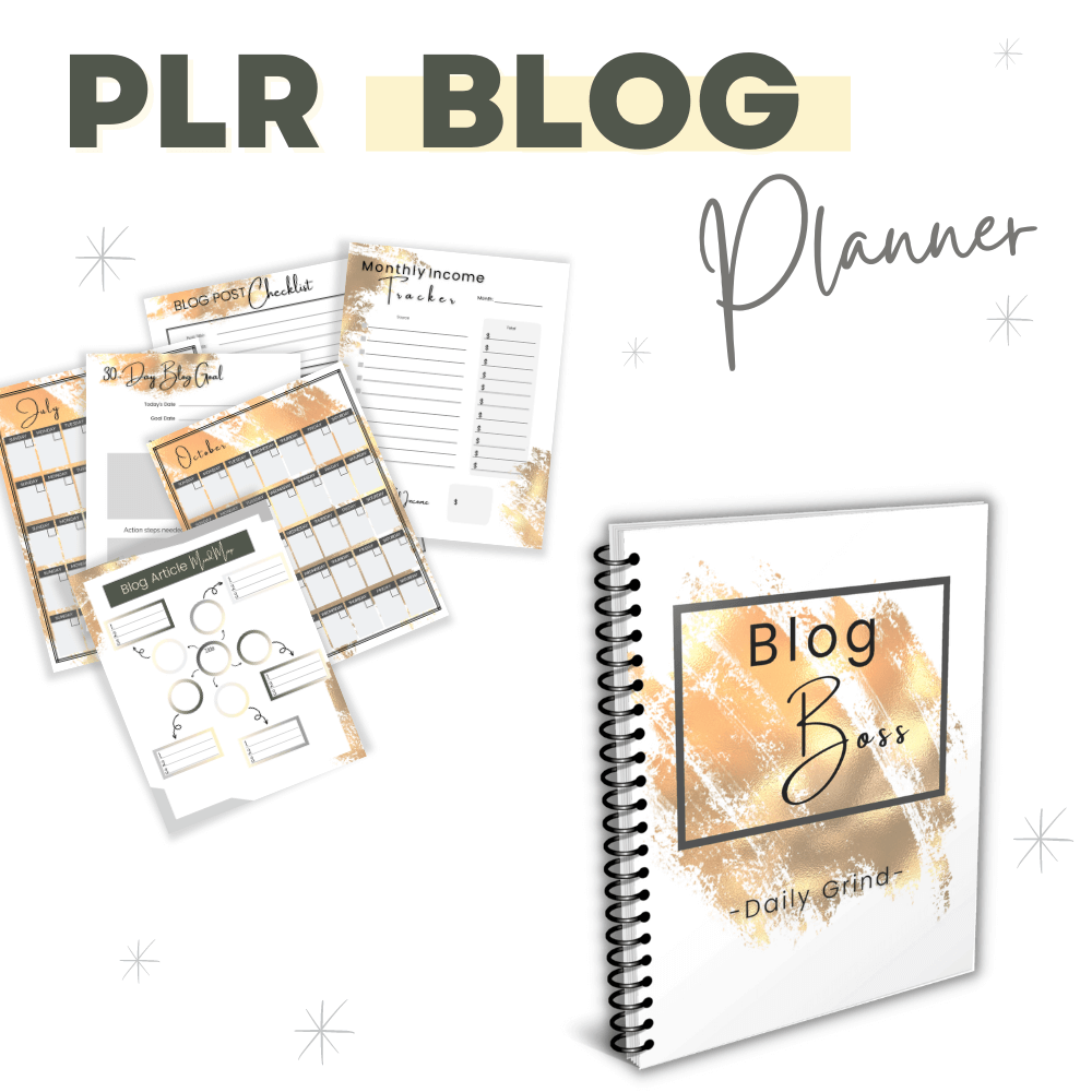 PLR Blog Planner