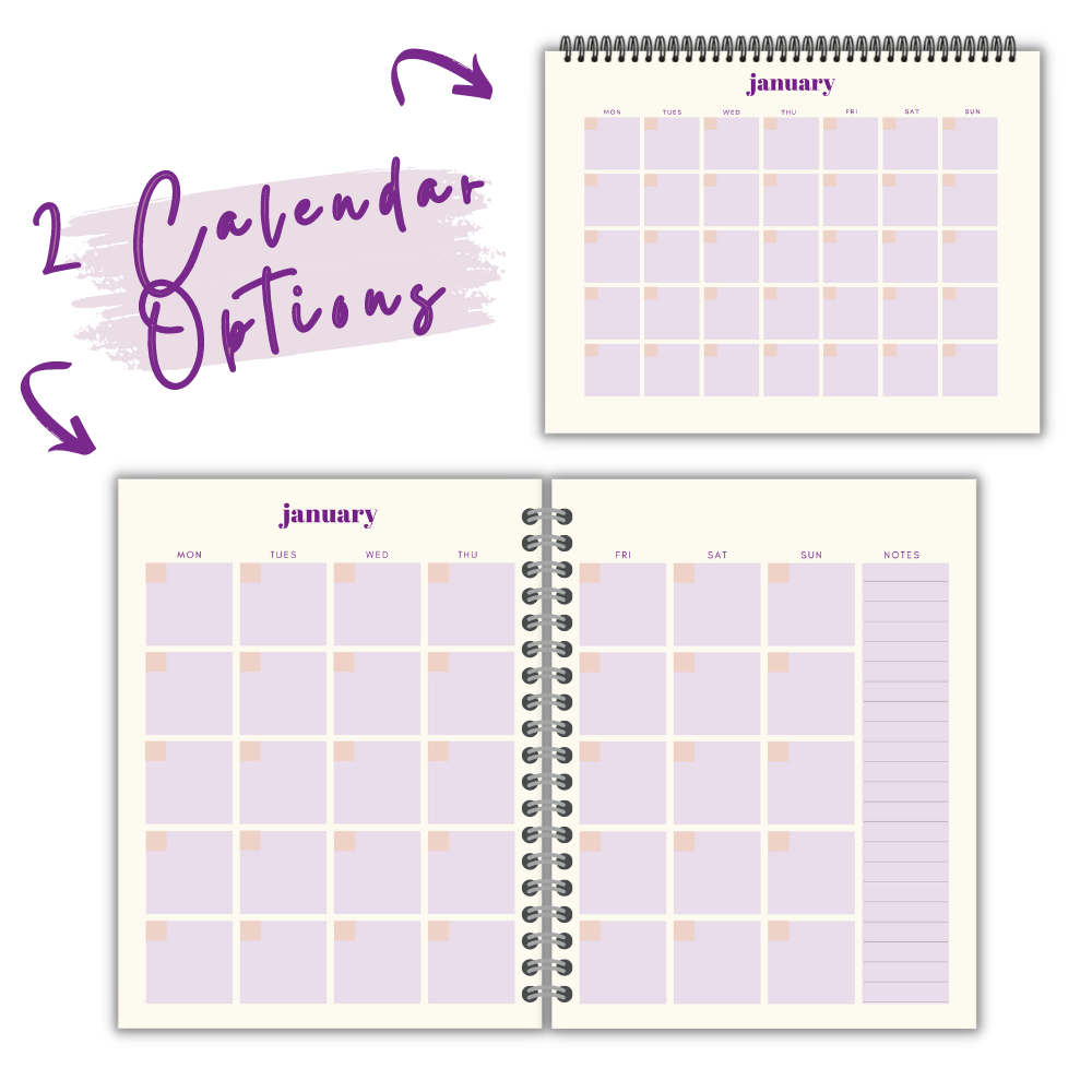 PLR Purple Busy Mom Planner