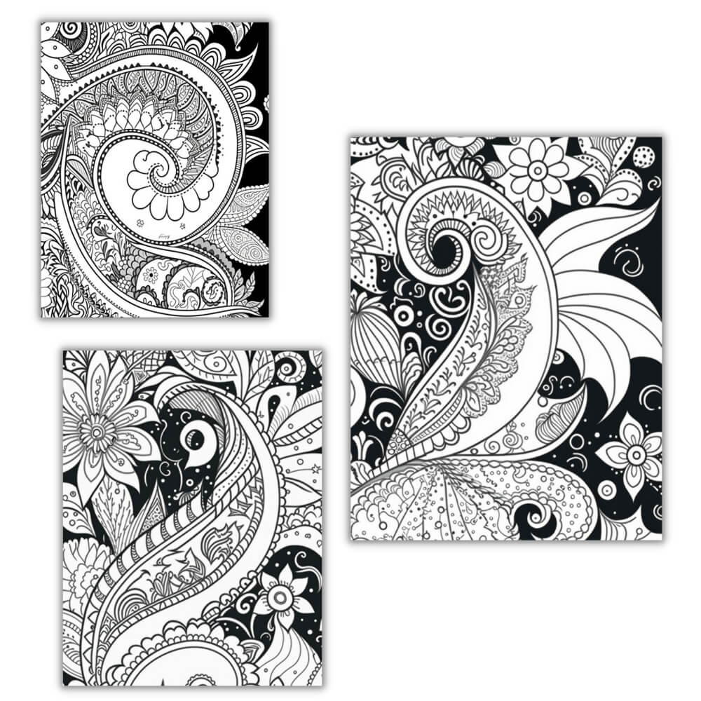 PLR Paisley Coloring Pages