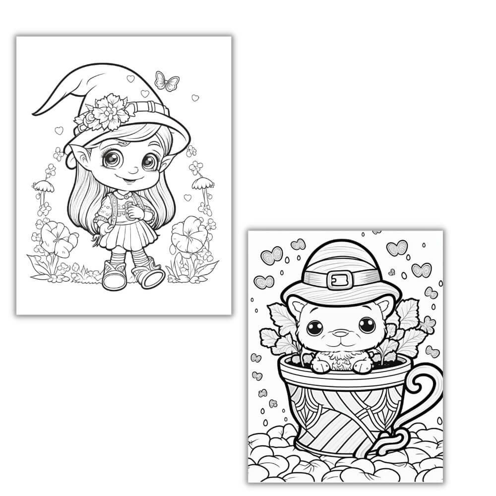 St.Patrick's Day Coloring Pages Adults Graphic by KDP INTERIORS MARKET ·  Creative Fabrica
