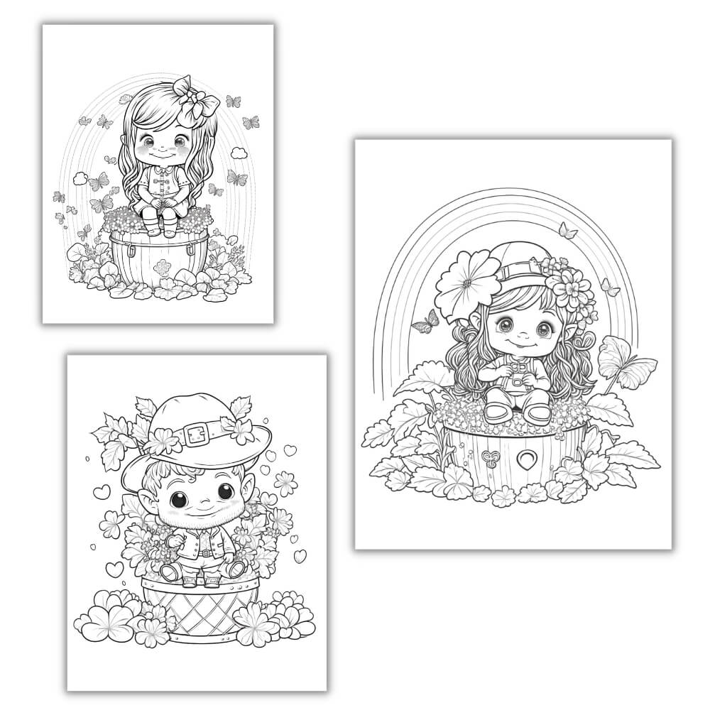 PLR St. Patrick's Day Coloring Pages plrprintablesstore