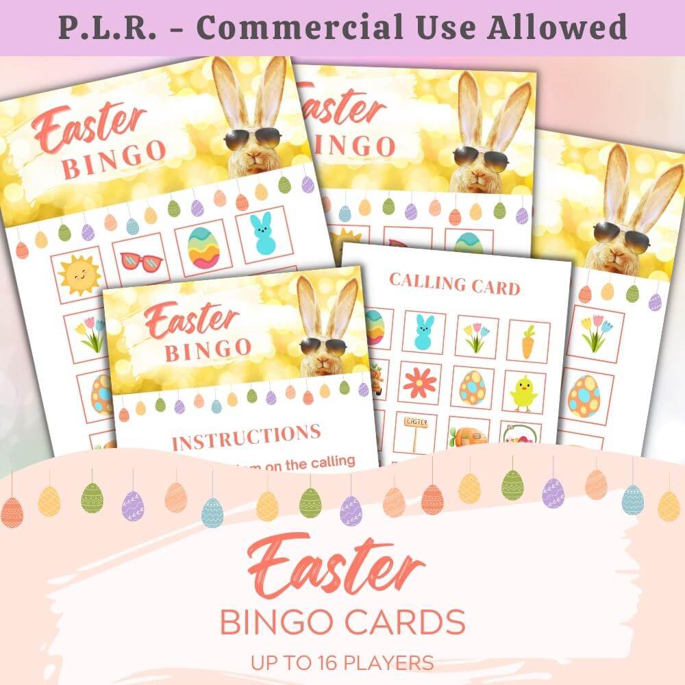 PLR Easter Bingo