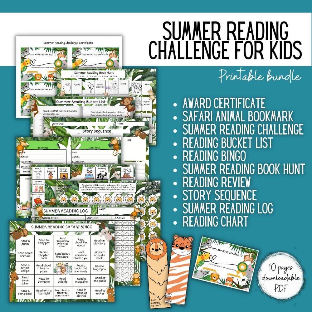 PLR Summer Reading Challenge - Safari Theme