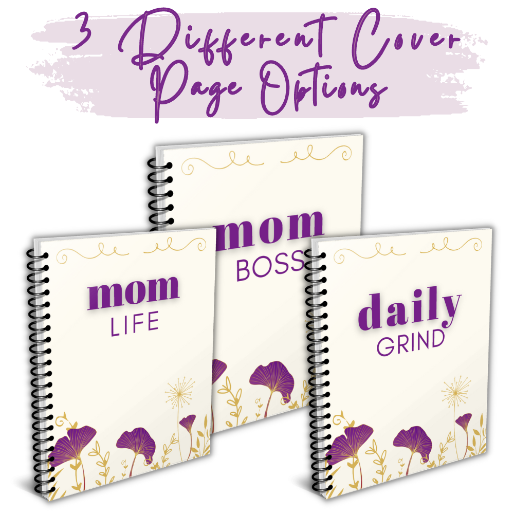 PLR Purple Busy Mom Planner