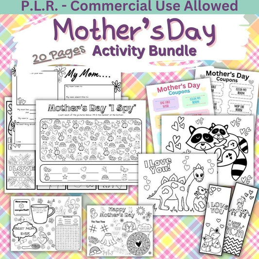 PLR Mother's Day Activity Bundle