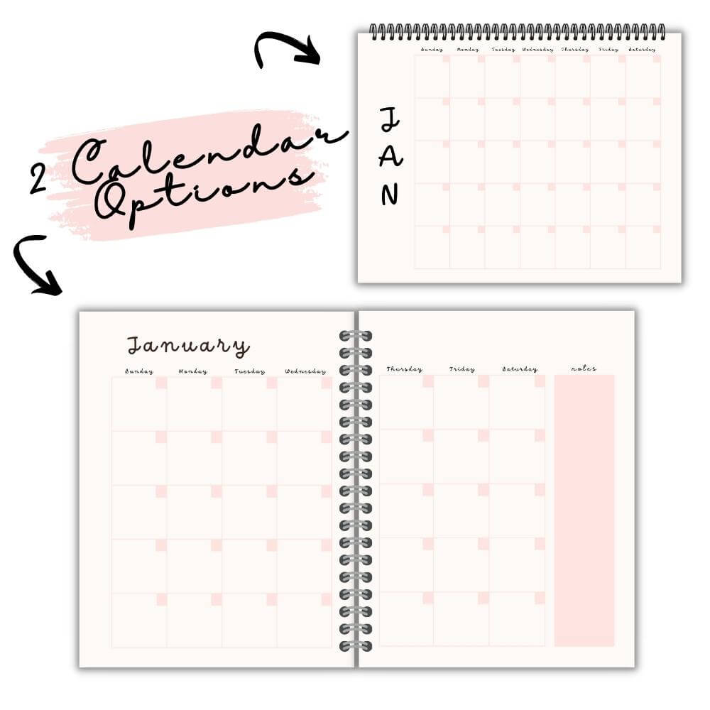 PLR Pink Reading Planner