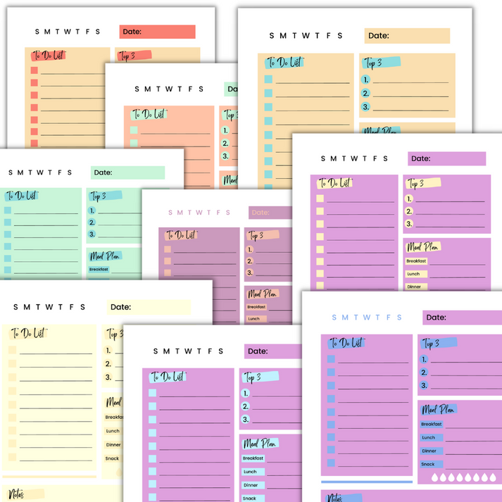22 PLR Daily Planner Pages – plr-printables-store