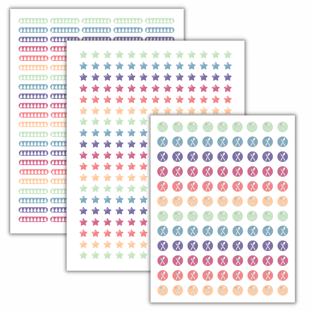 Colorful PLR Planner Stickers
