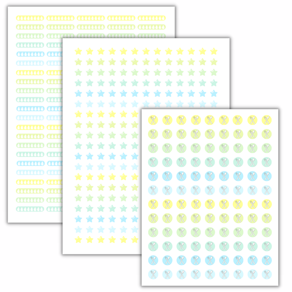Yellow PLR Planner Stickers