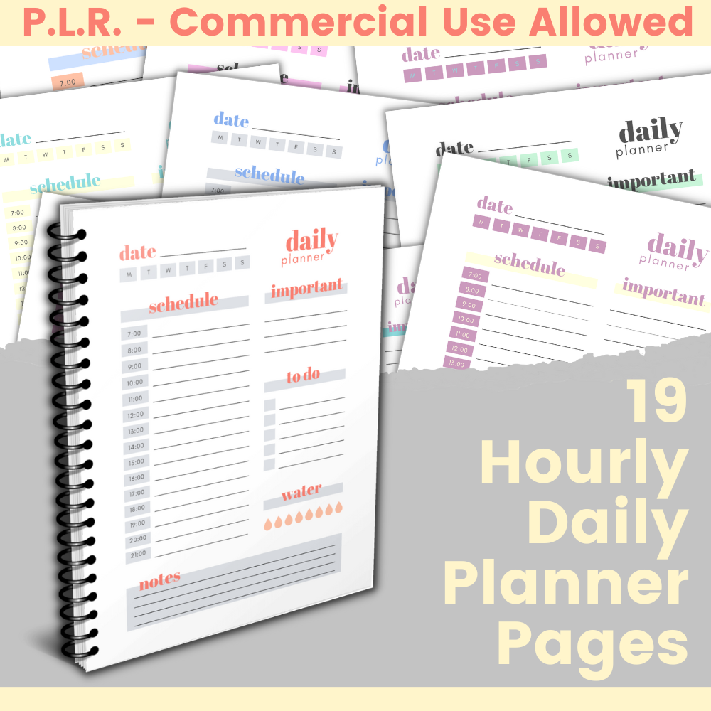 Hourly Daily Planner Printable