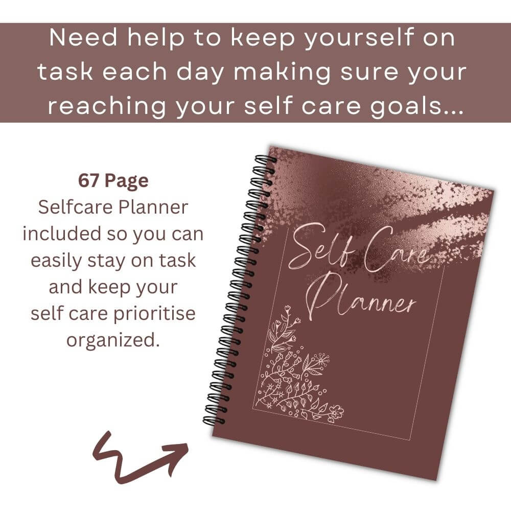 PLR Tan Self Care Workbook + Matching Planner