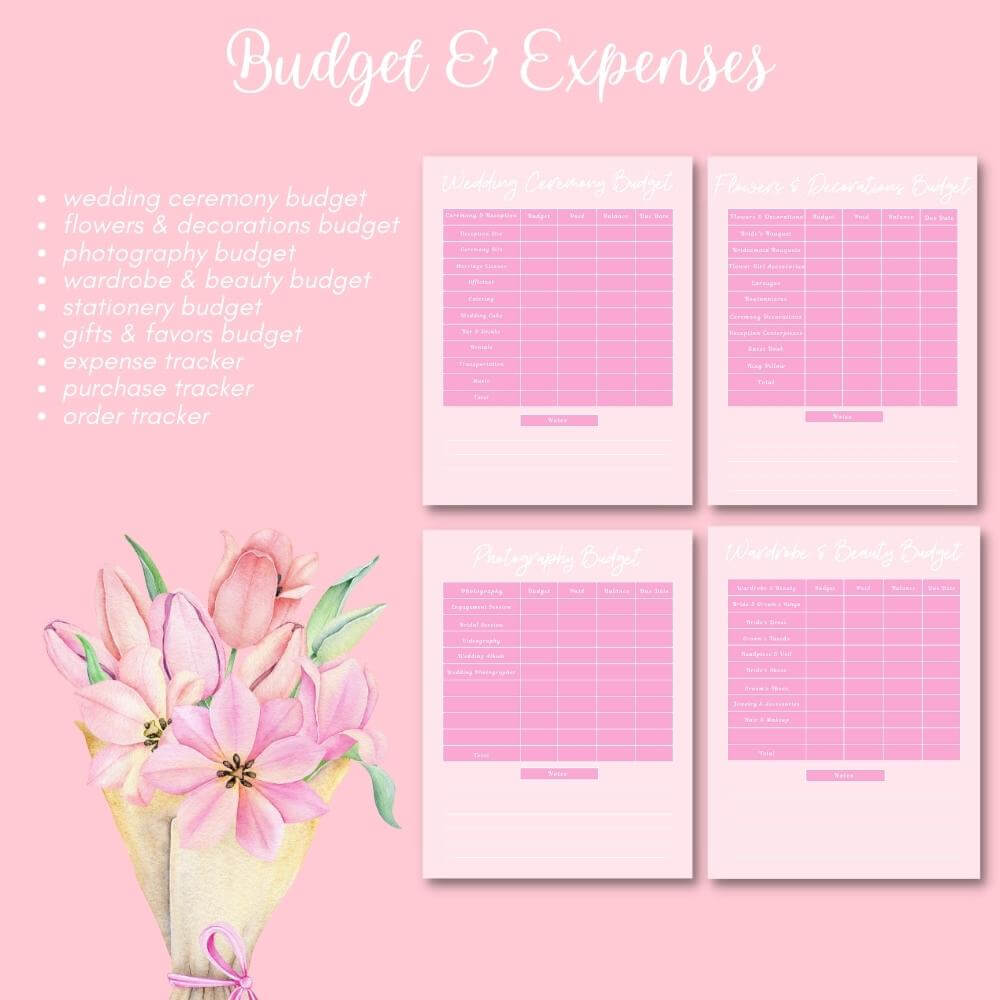 PLR Wedding Planner in Pink