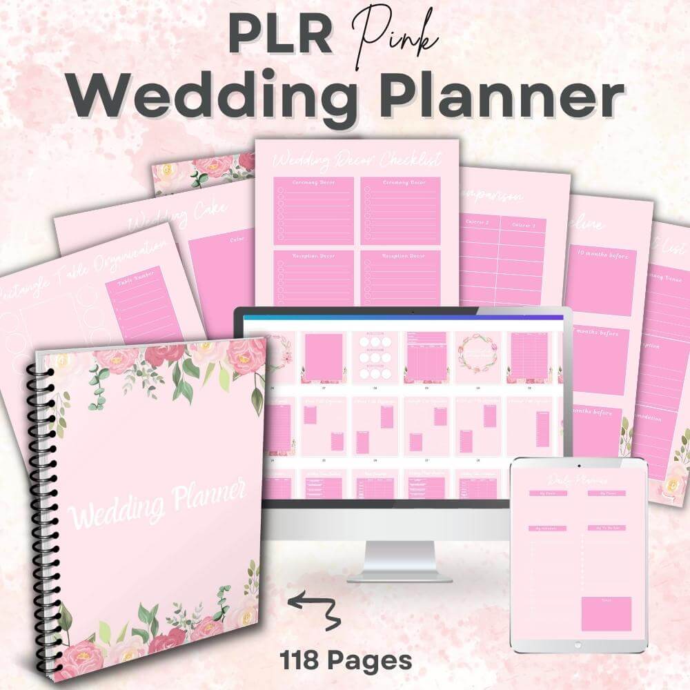 PLR Wedding Planner in Pink