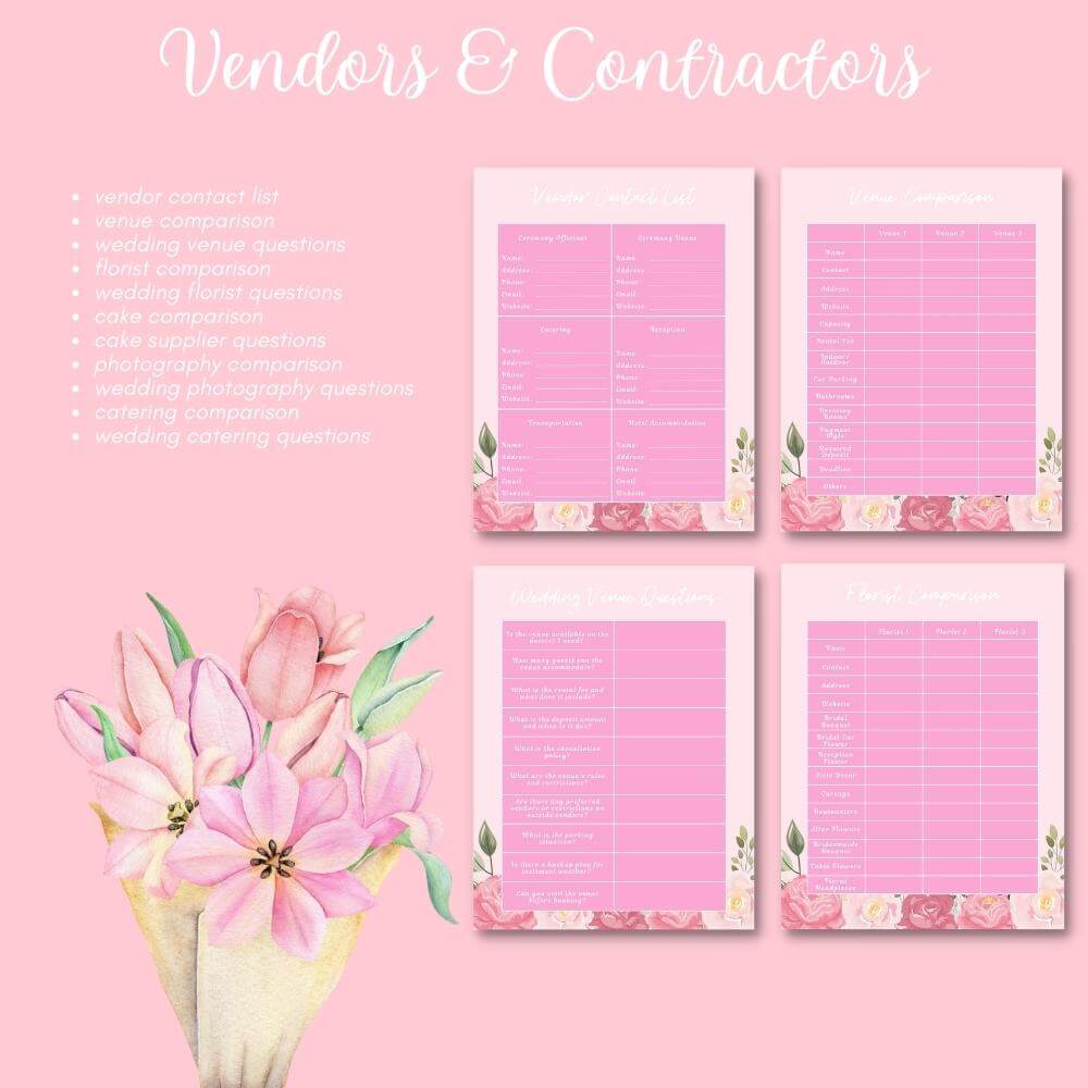 PLR Wedding Planner in Pink