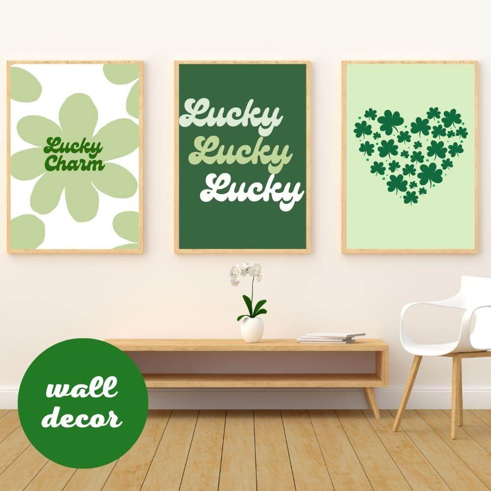PLR St. Patrick's Day Decorations and Game Bundle