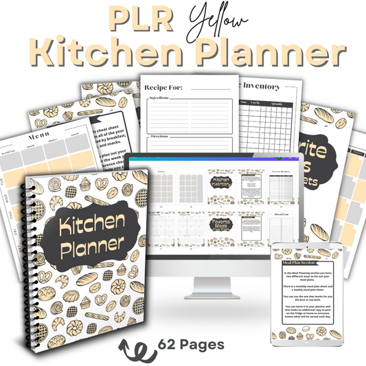 PLR Yellow Kitchen Planner